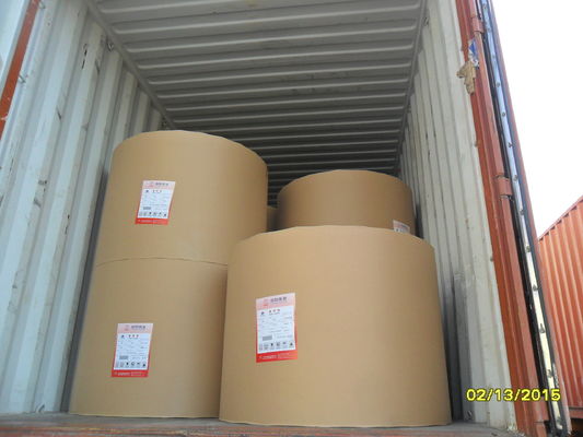 Υψηλή αντοχή 80g λευκό χαρτί αντιγραφής 850mm Jumbo Roll για την παραγωγή χαρτιού A4