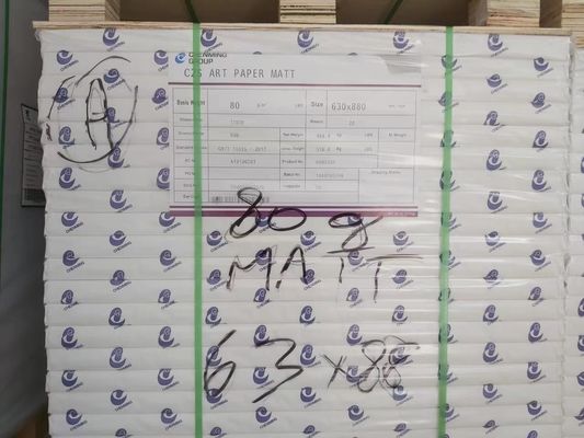 Χάρτινο χαρτί 80gm-250gm Χάρτινο χαρτί τέχνης Ματ σε πακέτο με διπλή επικάλυψη