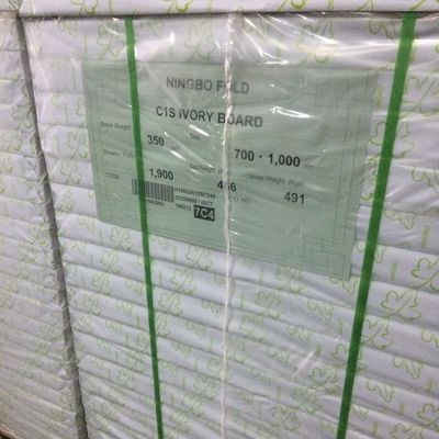 Επικάλυψη Ningbo Fold C1S Ivory Board 190-400gm για επαγγελματική εκτύπωση με λέιζερ