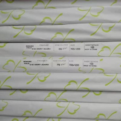 Επικάλυψη Ningbo Fold C1S Ivory Board 190-400gm για επαγγελματική εκτύπωση με λέιζερ